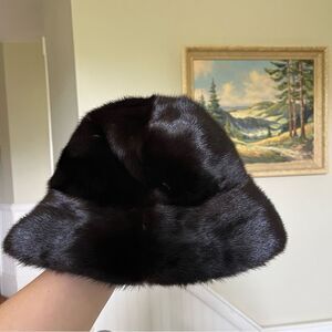 Birger Christensen Genuine Mink Fur Hat